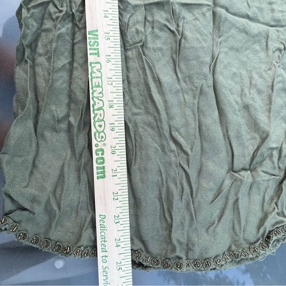 KUT From The Kloth Womens Cap Sleeve Blouse Embellished Gold Beaded Medium - Picture 7 of 8